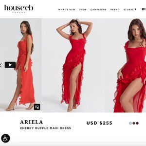 Ruffle Maxi Dress  Never worn, without tags